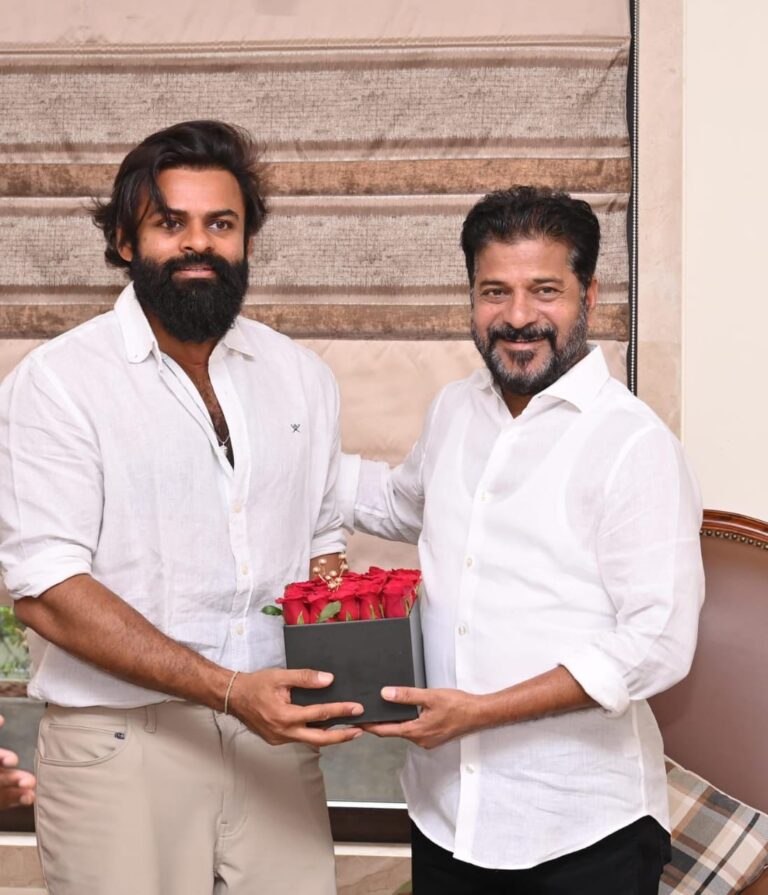 Hero Sai Durga Tej met Telangana Chief Minister Revanth reddy 