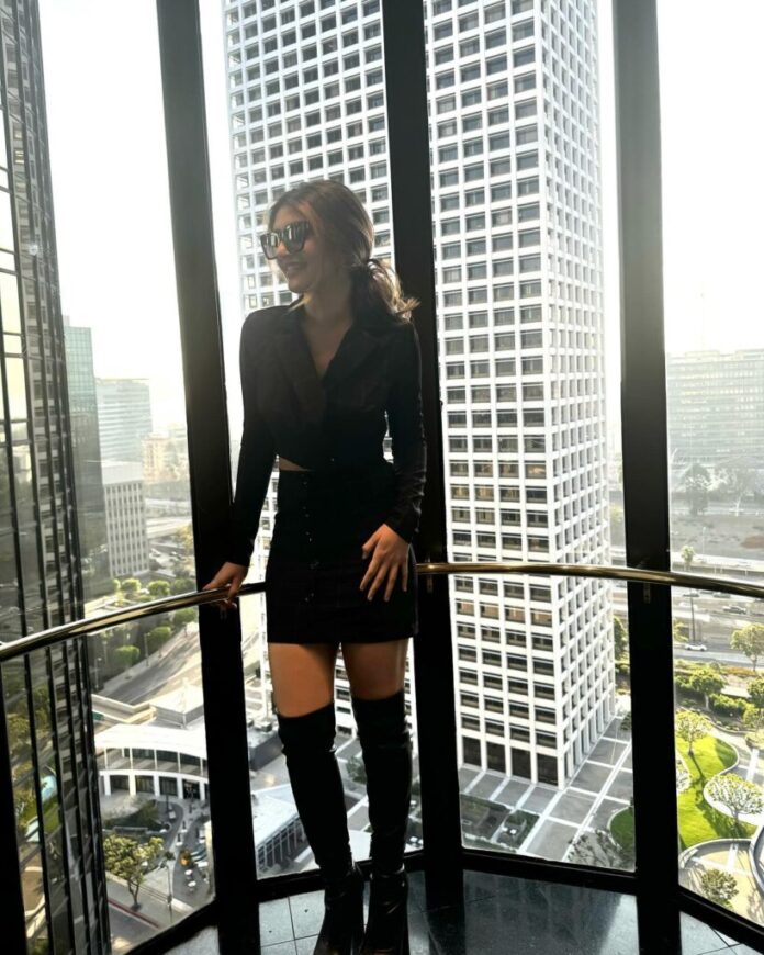 Sreeleela’s Sexy All-Black Look Heats Up City! - Gulte