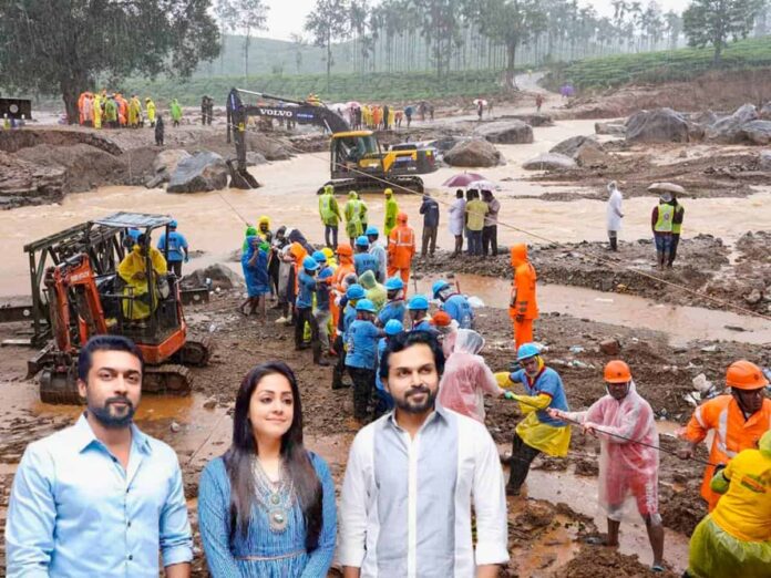 Jyotika, Suriya & Karthi donates 50 Lakhs For Kerala Victims - Gulte