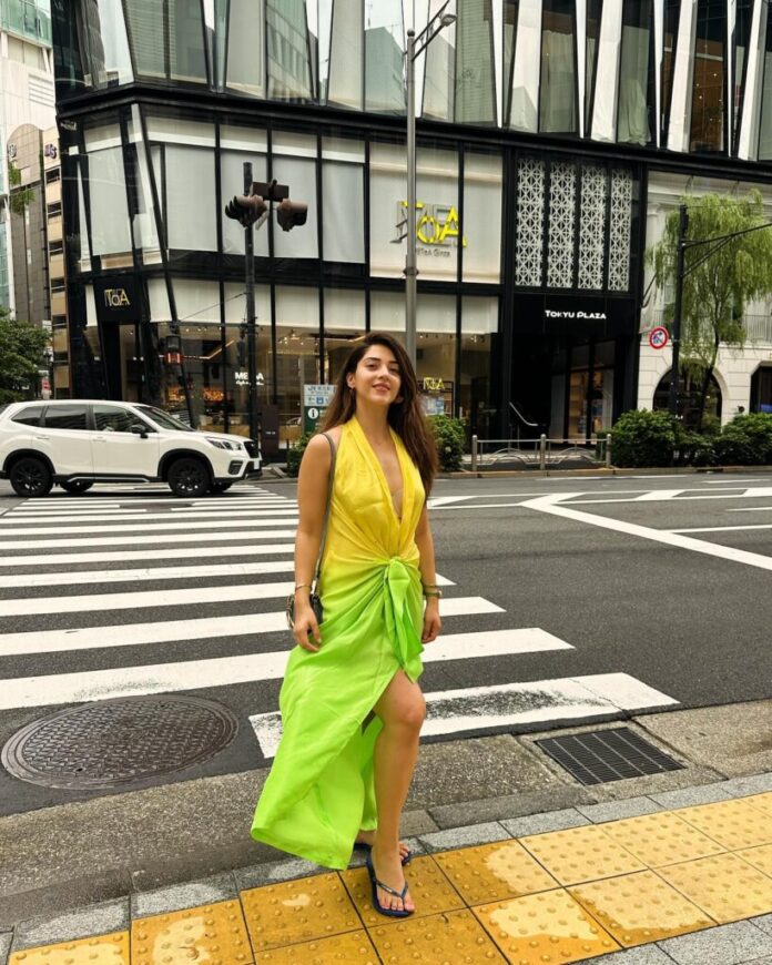 Mehreen Pirzadaa Stuns in Tokyo Street Style! - Gulte