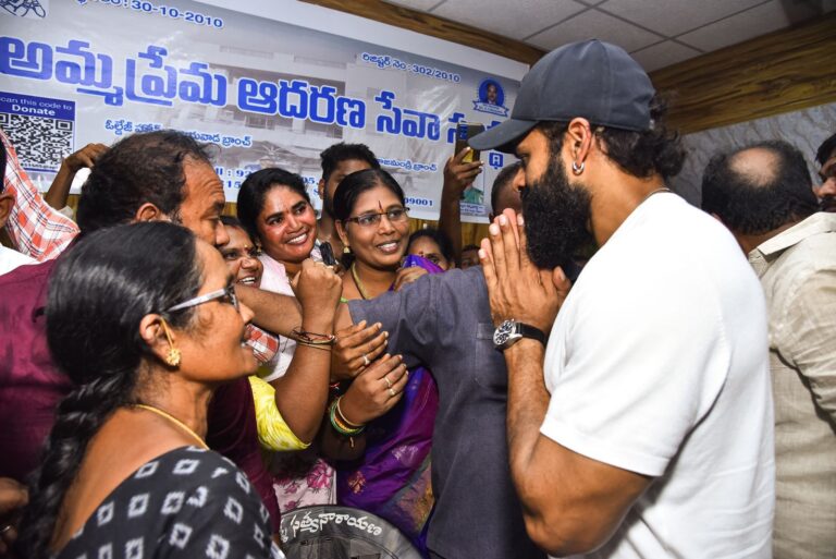 Sai Durgha Tej personally visited Amma Orphanage to donate the promised amount