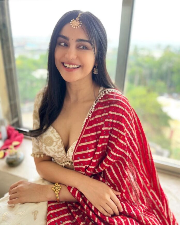 Adah’s Red Dupatta Magic Is Unmissable! - Gulte