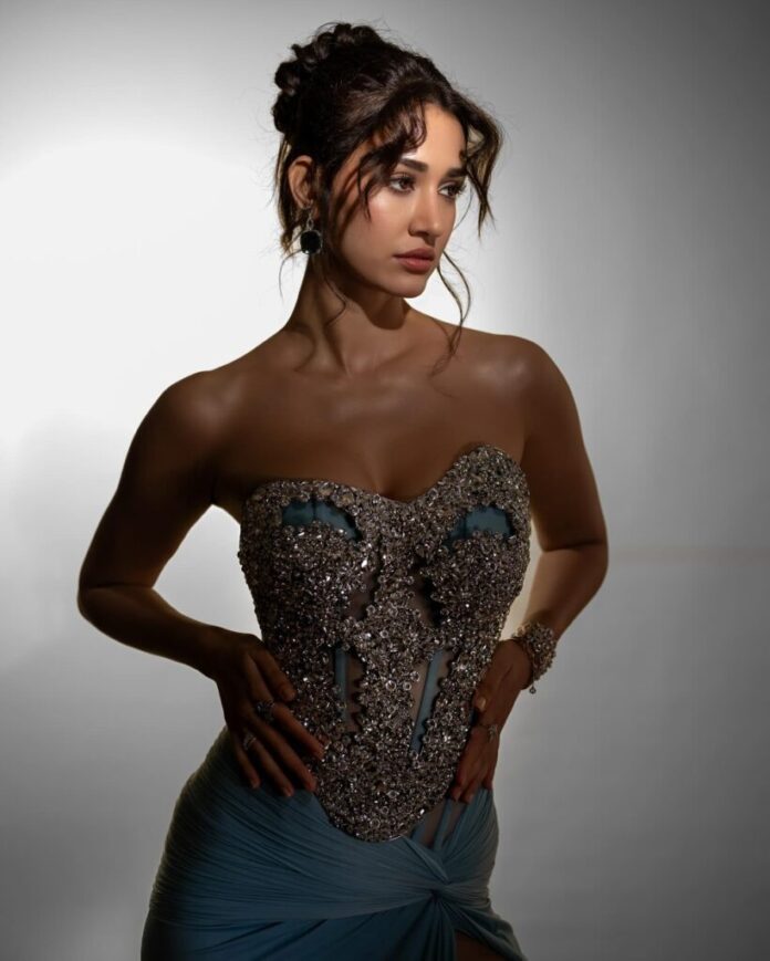 Disha Patani Dazzles in Thigh-Slit Silver Glam! - Gulte