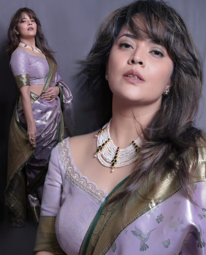 Pearls, Glam, and Purple: Anasuya’s Stunning Look! - Gulte