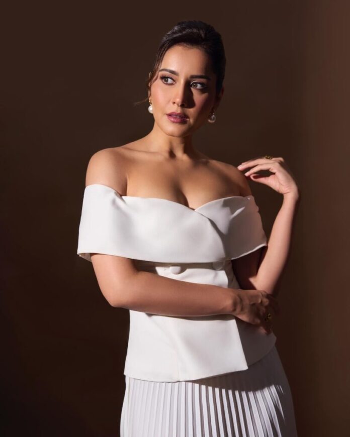 Raashi Owns the Off-Shoulder Elegance - Gulte