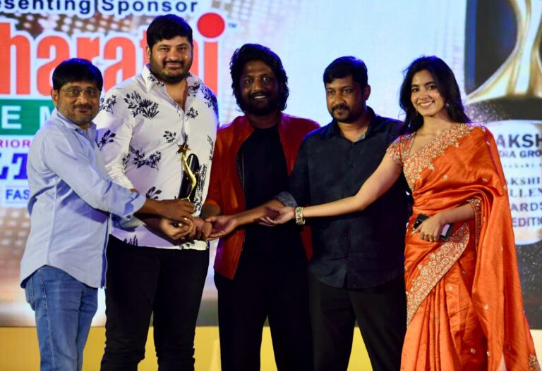 “Ambajipeta Marriage Band” Wins Critically Acclaimed Movie Award at the Sakshi Excellence Awards