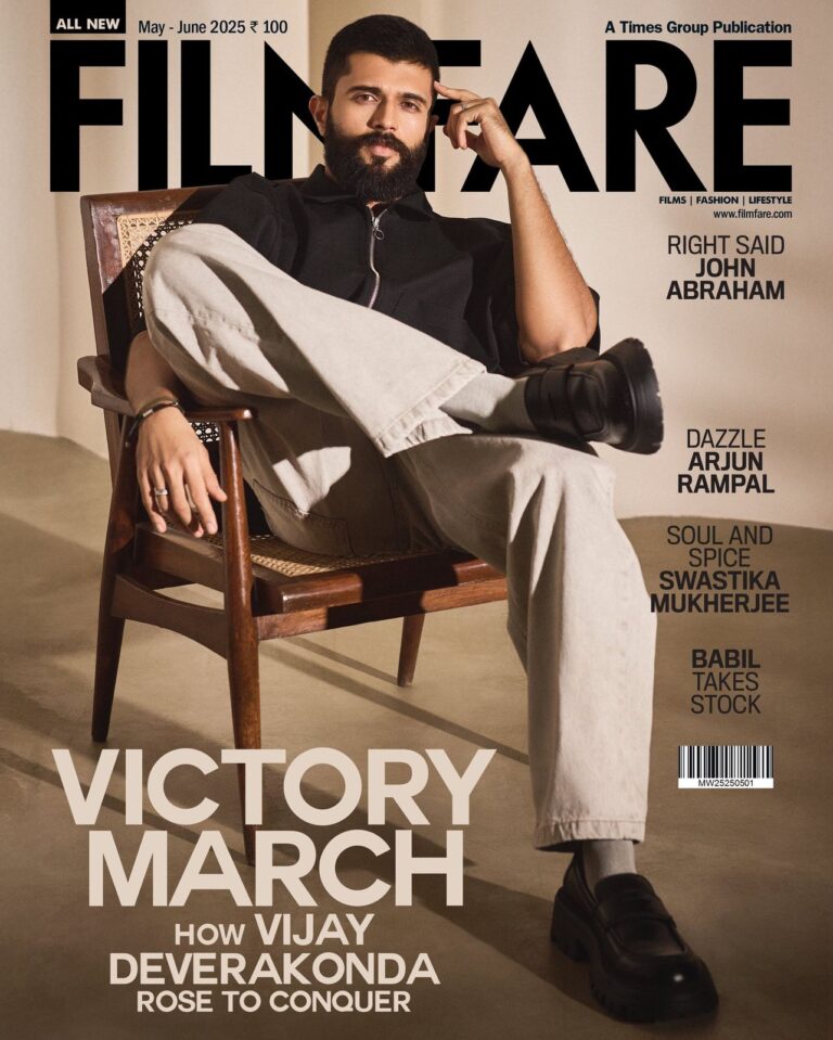 Hero Vijay Deverakonda on Filmfare cover page