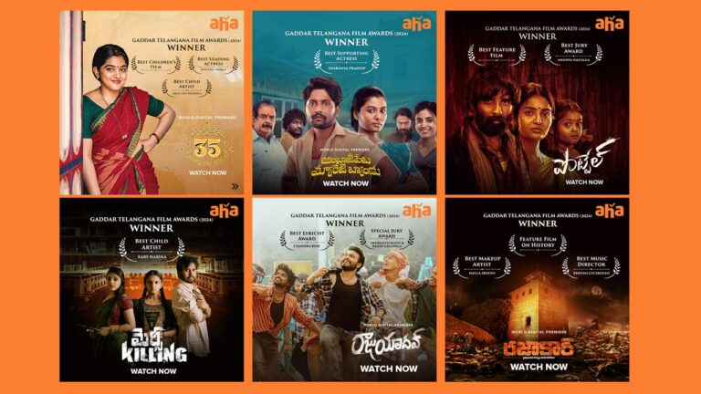 Aha OTT have excelled in the Gaddar Awards